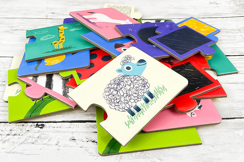 3ピースで完成するパズル