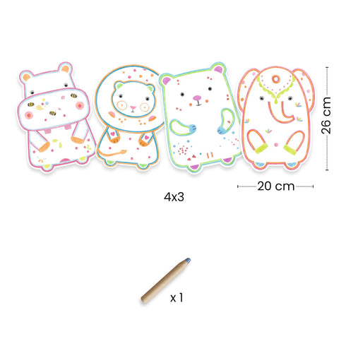 カラーリングピクチャー ワイルドアニマル