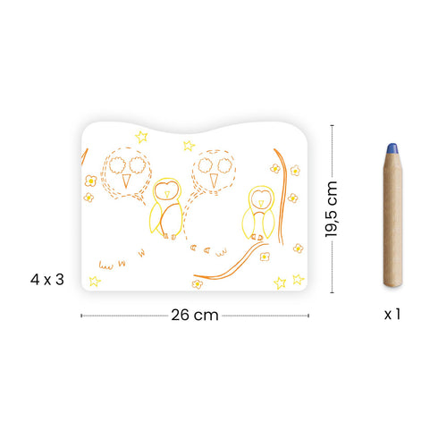 カラーリングピクチャー ウッドランドファミリー