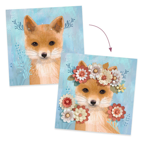 3Dピクチャー フローラル リース