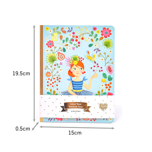 ローズ ノートブックの本体サイズ