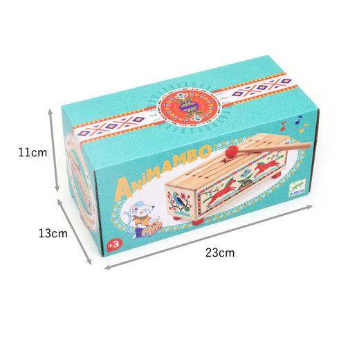 ウッデンドラムのパッケージサイズは、幅23×奥行き13×高さ11cmになります。