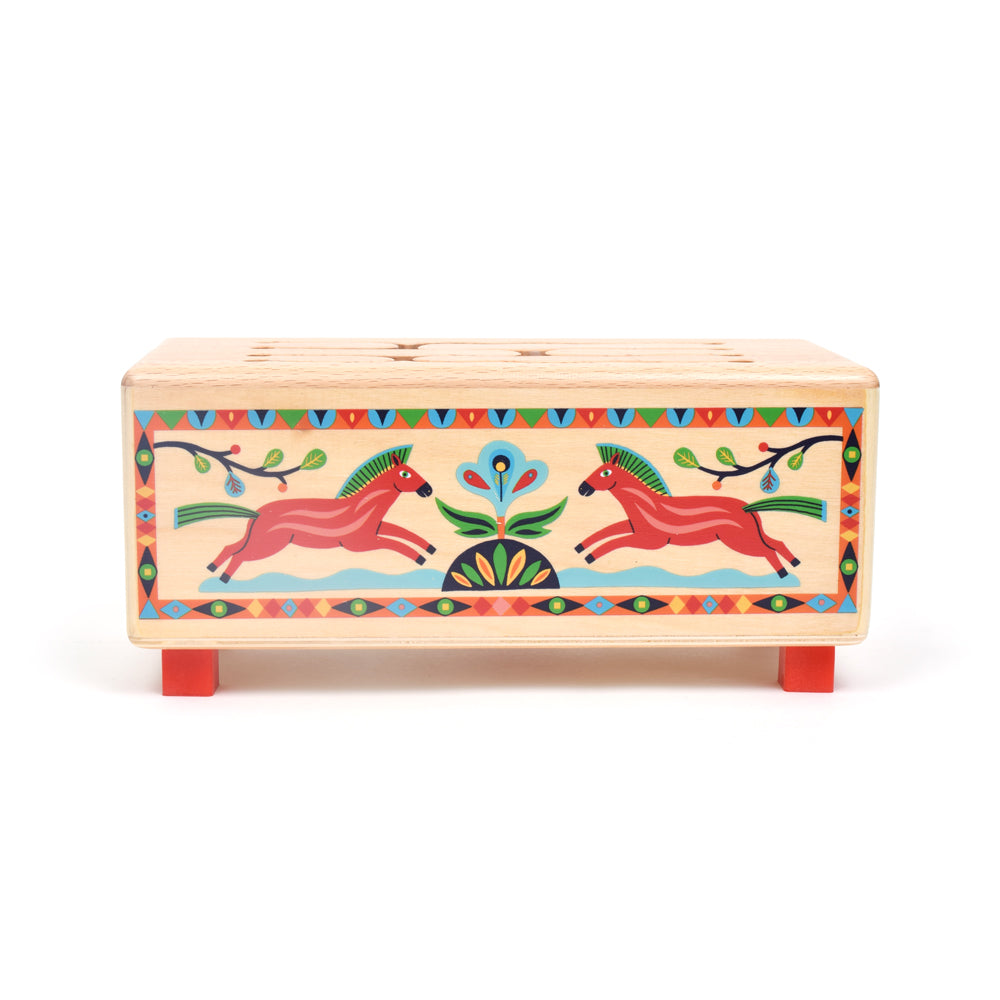 木製の子供用たいこ スリットドラムを体験しよう ウッデンドラム