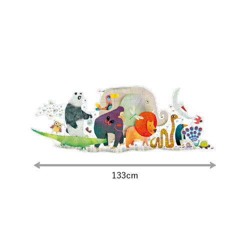 「ジャイアントパズル アニマルパレード」の本体サイズ