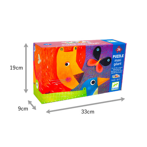 「ジャイアントパズル アニマルパレード」のパッケージサイズ