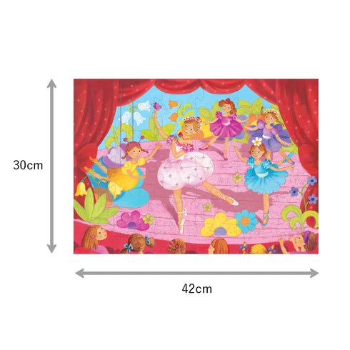 「バレリーナ ウィズ フラワー」の完成サイズ