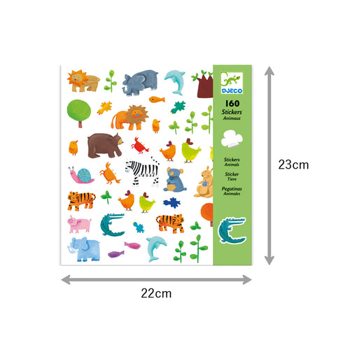 シールセット アニマルズのパッケージサイズ