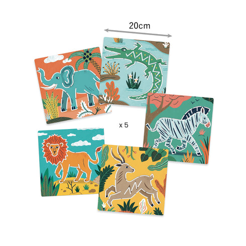 ステンシル ワイルド アニマルズの本体サイズ