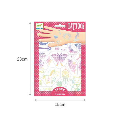 ボディーアート タトゥー ラッキー チャームのパッケージサイズ