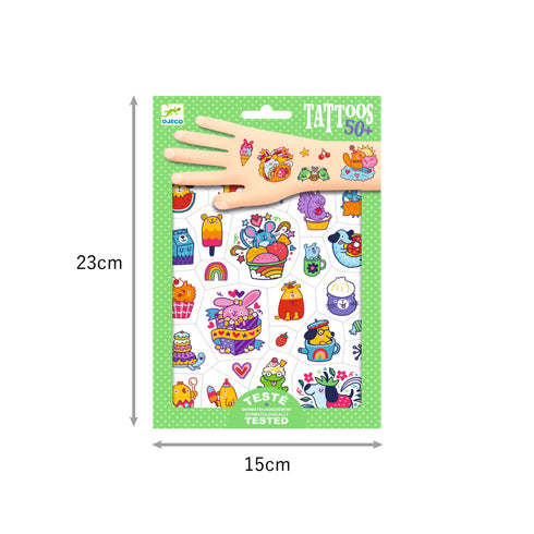 ボディーアート タトゥー スウィート ミミのパッケージサイズ