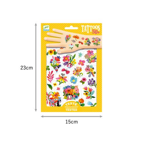 ボディーアート タトゥー アクア フロルのパッケージサイズ