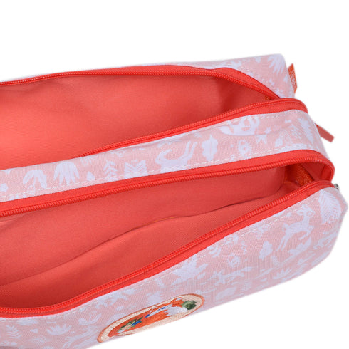 裏地は朱色です。