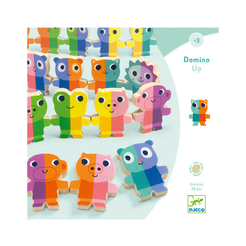 並べて、積んで、楽しもう!動物たちの色をつなげて遊んでみよう。ドミノとして遊んでも◎。全28ピース。