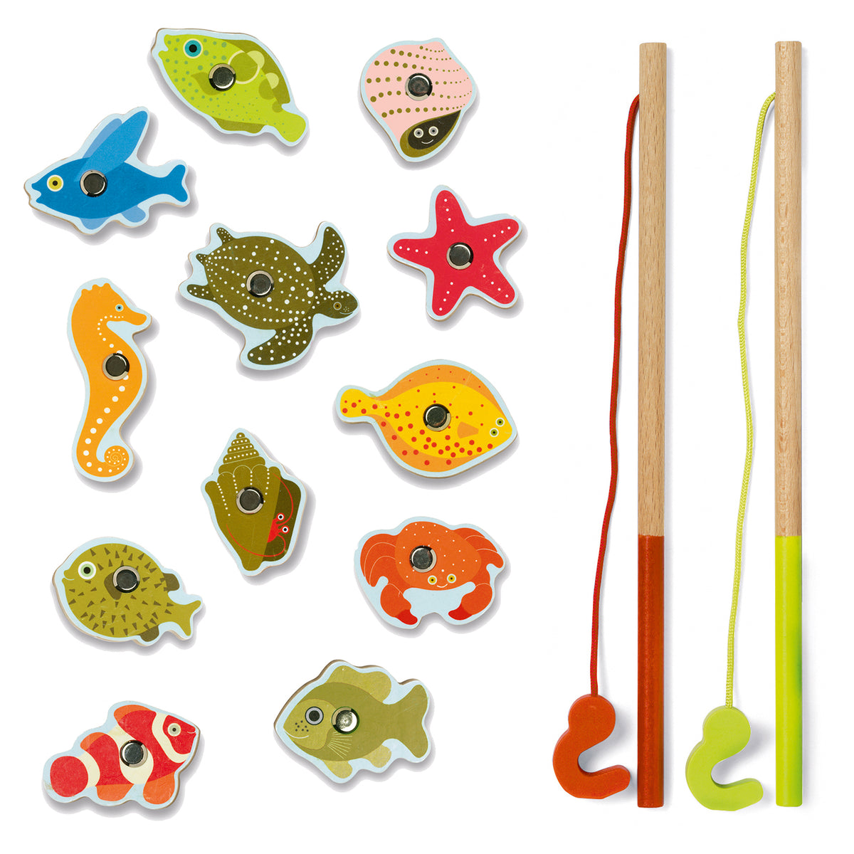 2歳からのマグネットつき魚釣りゲーム トロピカルフィッシング