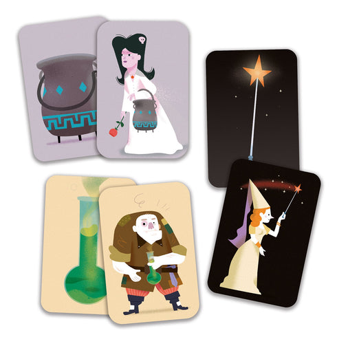 カードは全てペアの組み合わせになっています。ペアを10種類以上集められたらプレイヤー全員の勝利になります。