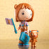 「アヌーク&ノース」という商品です。かわいいクマ耳の女の子アヌークと仲間のノースの人形セット。TINYLY(ティーニー)のフィギュアシリーズ。