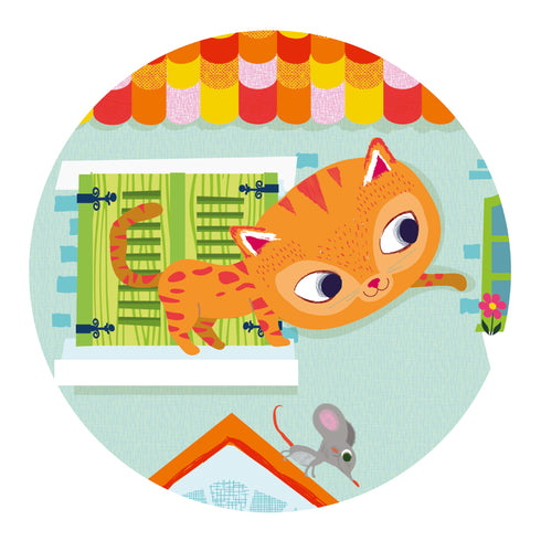 パズルのイラストに描かれているネコです。