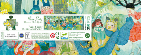 ジェコのデザイナーが自由に描いたイラストをそのままパズルへ。美しく独創的なパズルは子供たちだけでなく大人も楽しむことができます。(全350ピース)