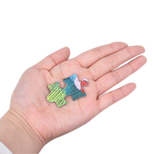 1ピースの大きさは手のひらにのるくらいです。