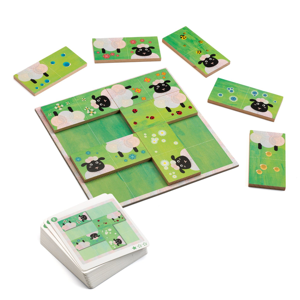羊をつなげる絵合わせゲーム シープ ロジック | フランスの知育玩具