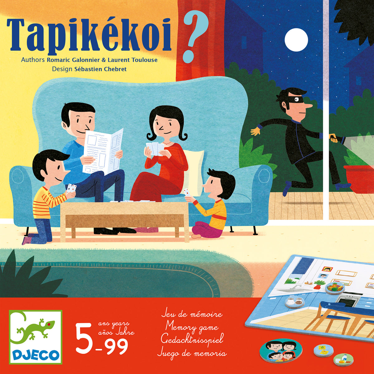 泥棒vs家族 記憶力ゲーム タピケコイ | フランスの知育玩具 DJECO 