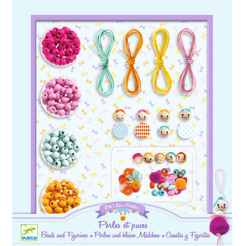 「ビーズ アンド フィギュアリネス」という商品です。ユニークな顔型モチーフの手作りアクセサリーセット。