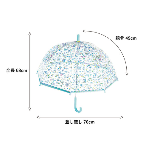 全長は約68cm。差し渡しは約70㎝。親骨は約49㎝です。