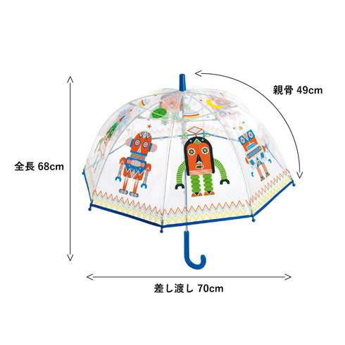 全長は約68cm。差し渡しは約70㎝。親骨は約49㎝です。