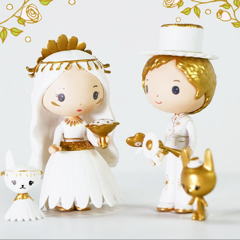 お似合いの二人と相棒です。