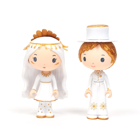 花嫁のマルグリットと花婿のレオポルドの正面です。