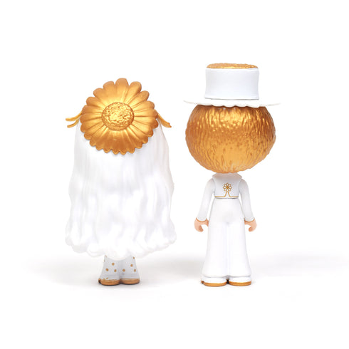 花嫁のマルグリットと花婿のレオポルドの後ろ姿です。