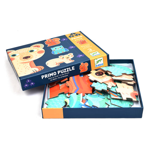 はじめてのジグソーパズルにおすすめ。小さな手でも持ちやすい厚手で丈夫な大きめのピース。