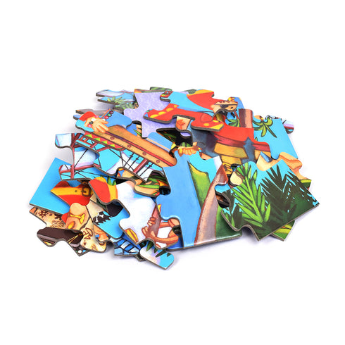 積みあがったパズルのピースです。