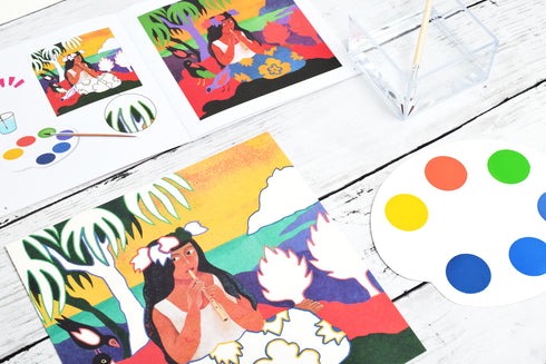 ブックレットにはどこにどの色を使うか書かれています。